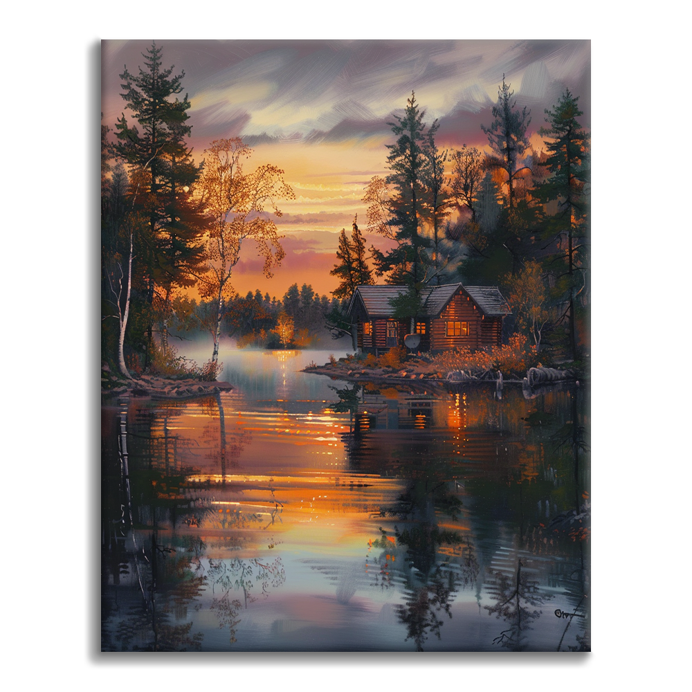 Casa sull'acqua - Dipingere con i Numeri