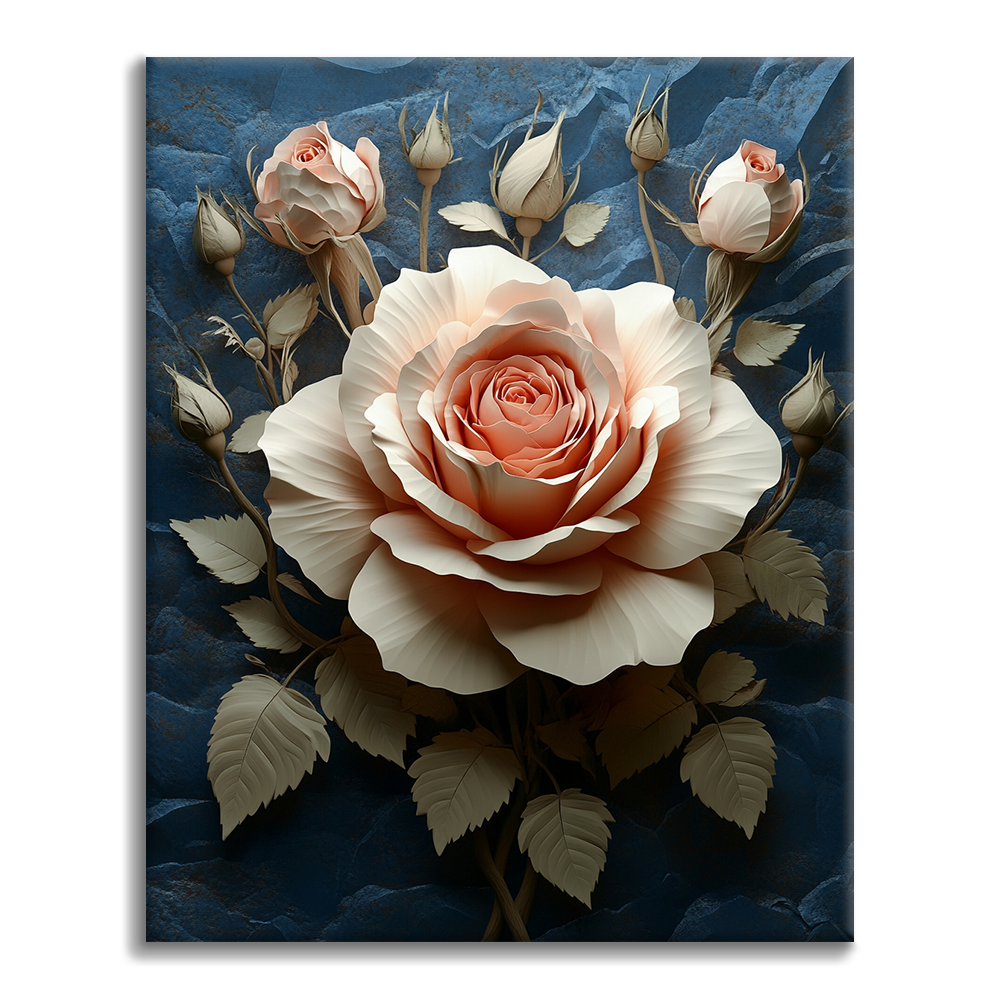 Rosa appassita - Dipingere con i Numeri