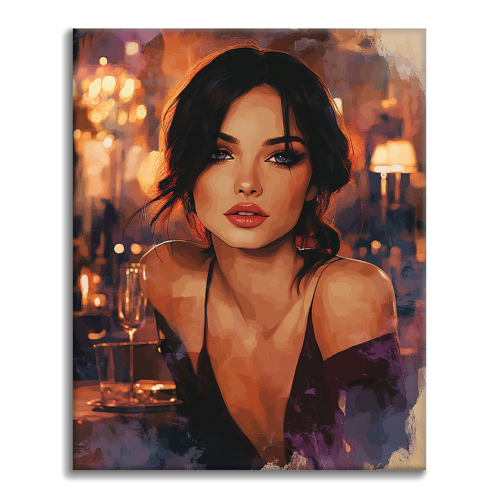 Eleganza nella notte - Dipingere con i Numeri