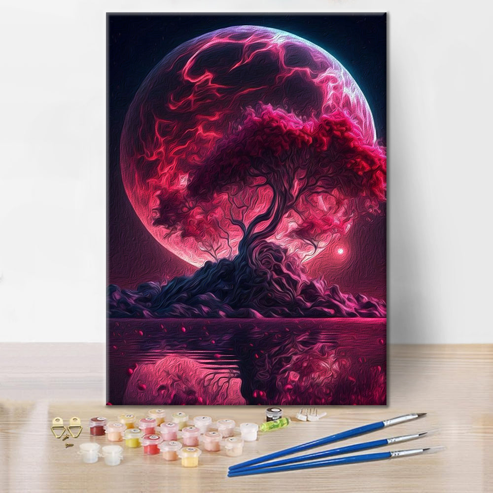 Alberi al chiaro di luna - Dipingere con i Numeri