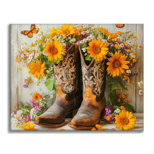 Stivali da cowboy western - Dipingere con i Numeri