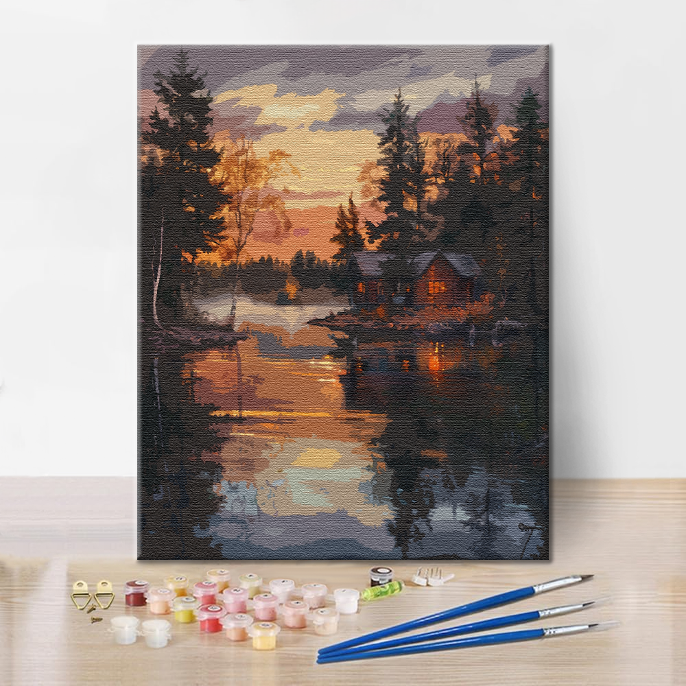 Casa sull'acqua - Dipingere con i Numeri