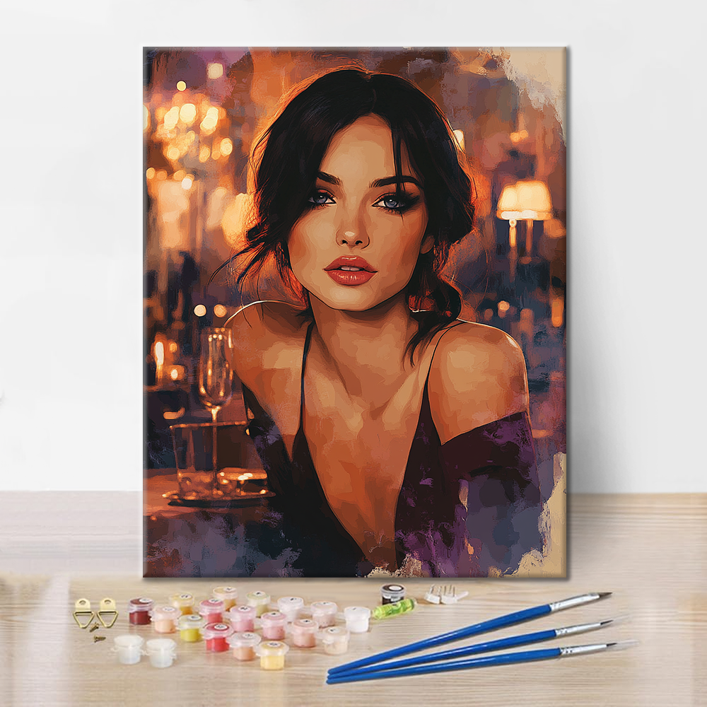 Eleganza nella notte - Dipingere con i Numeri