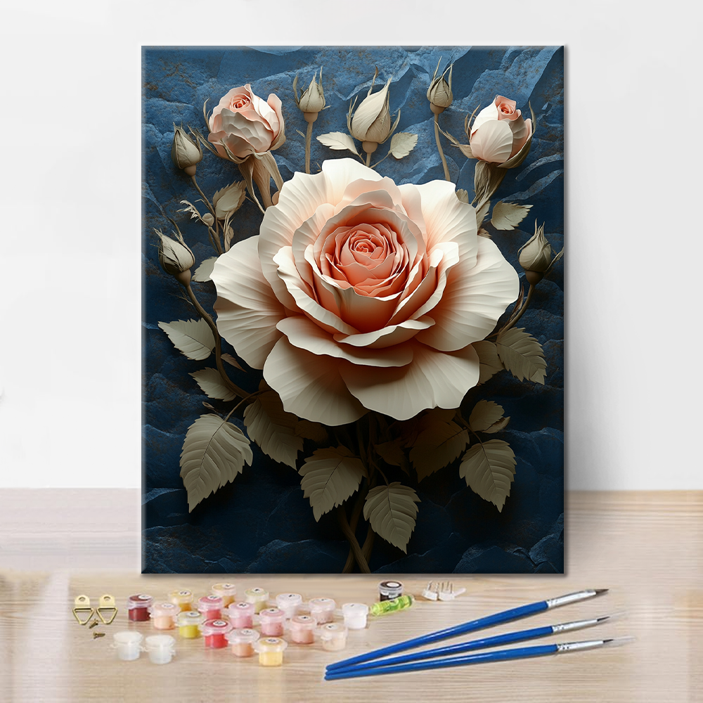 Rosa appassita - Dipingere con i Numeri