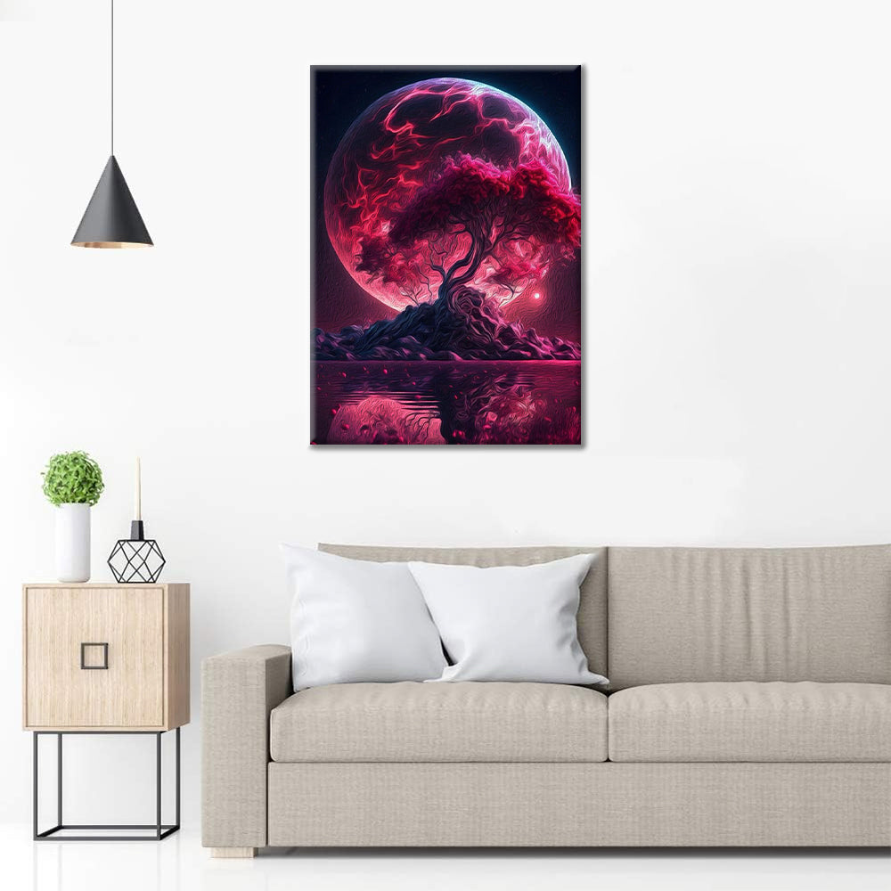 Alberi al chiaro di luna - Dipingere con i Numeri