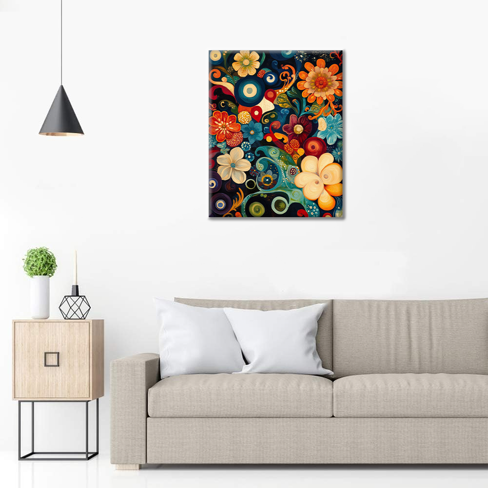 Fiori astratti - Dipingere con i Numeri