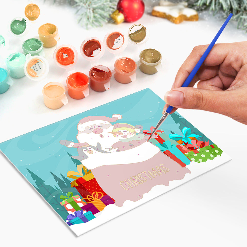 Biglietto di Natale IV - Dipingere con i Numeri