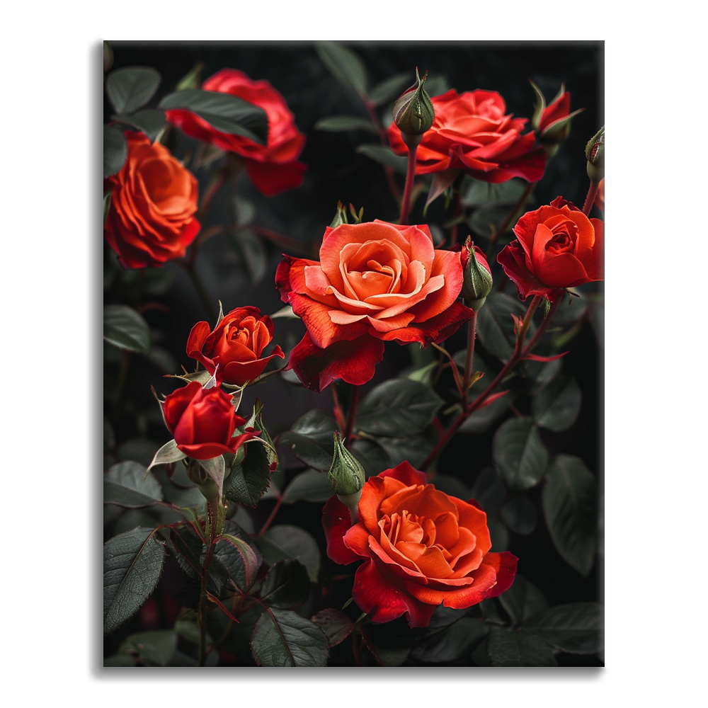 Eleganza Cremisi - Dipingere con i Numeri