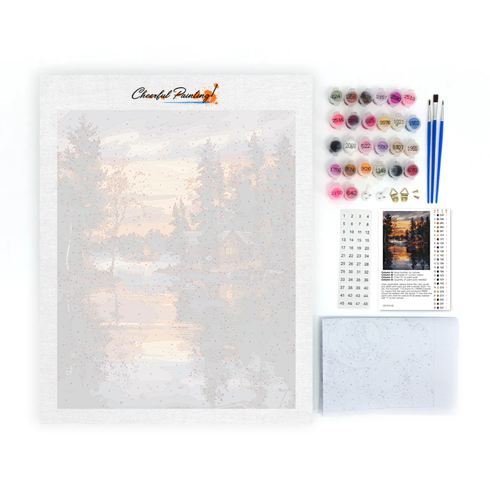 Casa sull'acqua - Dipingere con i Numeri