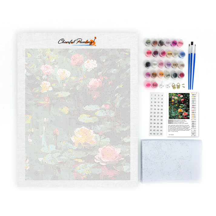 Rose e ninfee - Dipingere con i Numeri