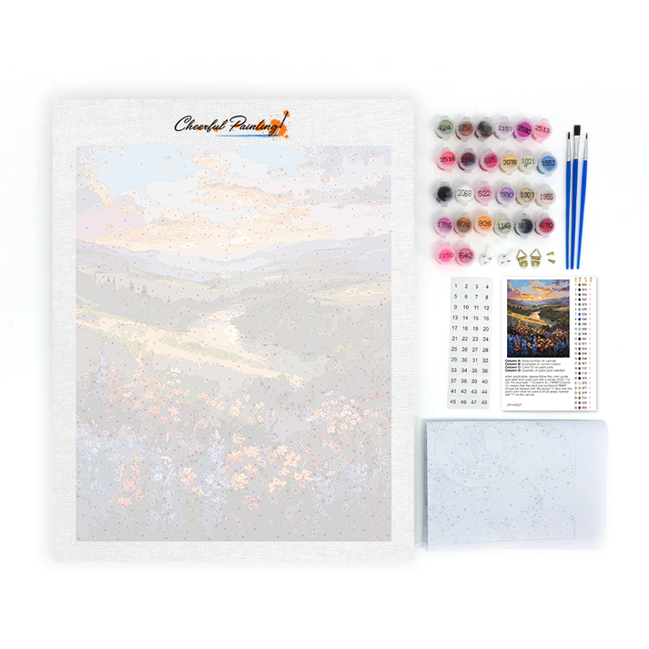 Prato di sogni colorati - Dipingere con i Numeri