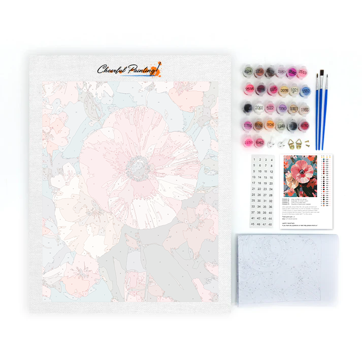 Fiore rosa nella natura - Dipingere con i Numeri