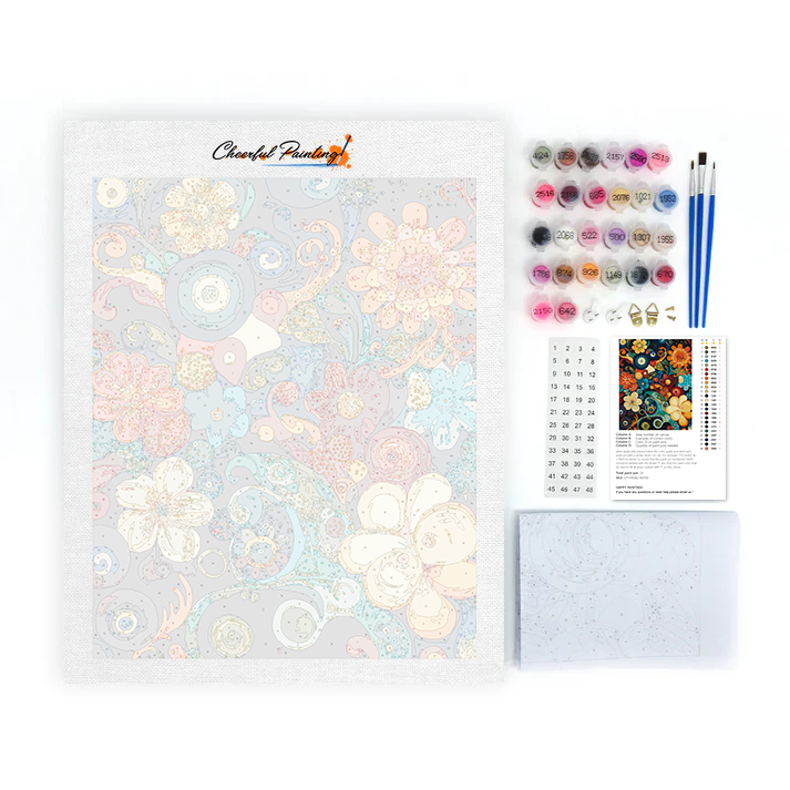 Fiori astratti - Dipingere con i Numeri