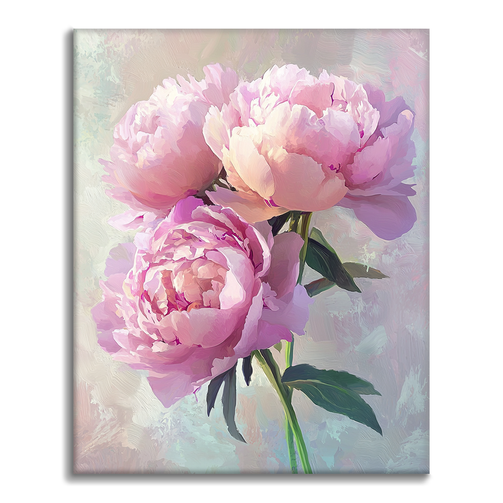 Peonia Rosa - Dipingere con i Numeri