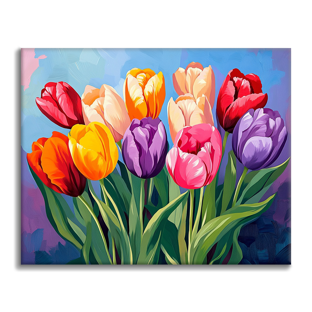 Tulipani - Dipingere con i numeri