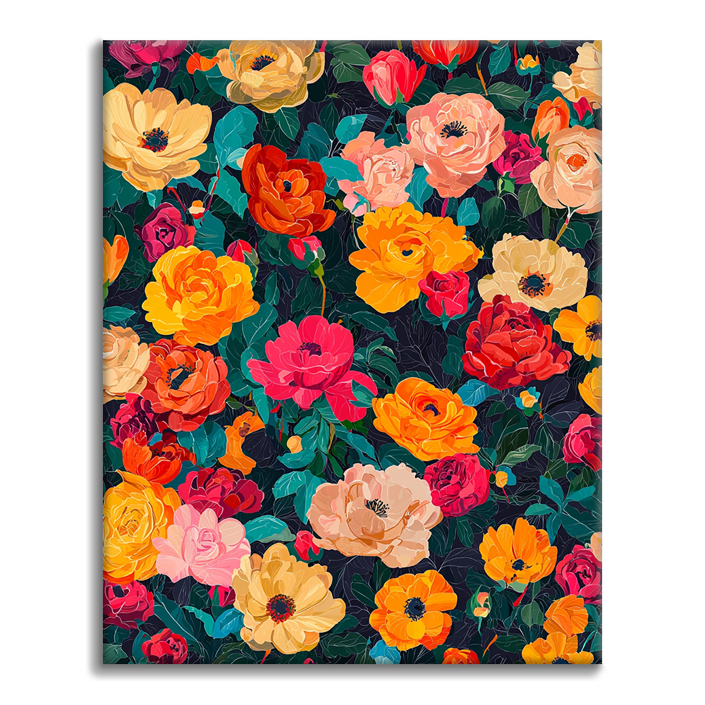 Fiori in piena fioritura - Dipingere con i numeri