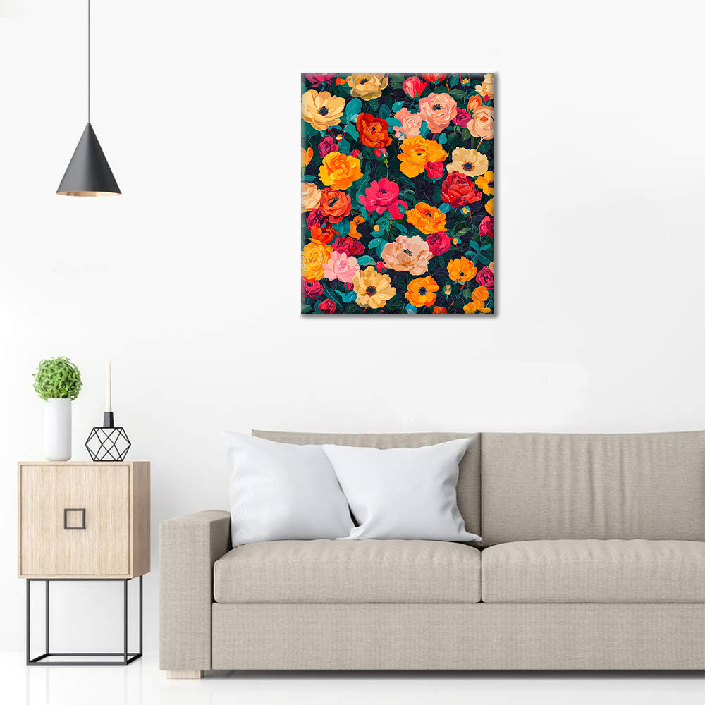 Fiori in piena fioritura - Dipingere con i numeri