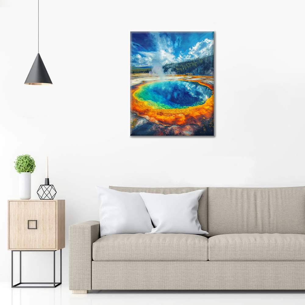 Morning Glory Pool - Dipingere con i numeri