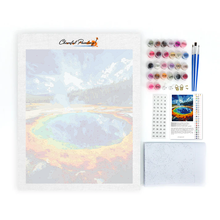 Morning Glory Pool - Dipingere con i numeri