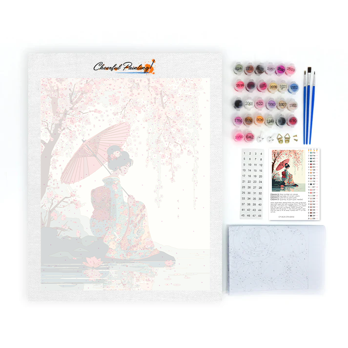 Ombrello Sakura - Dipingere con i numeri