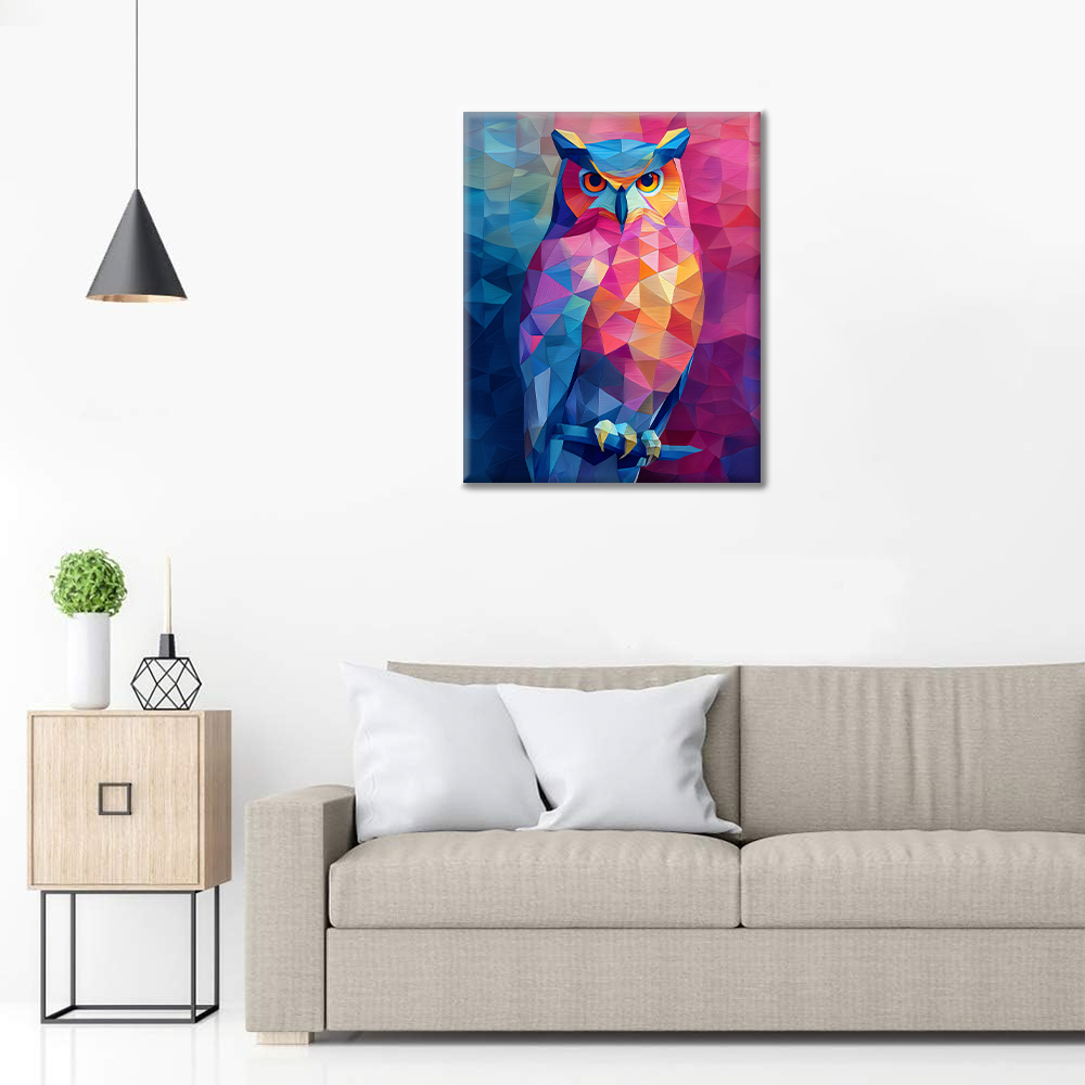 Gufo geometrico - Dipingere con i Numeri