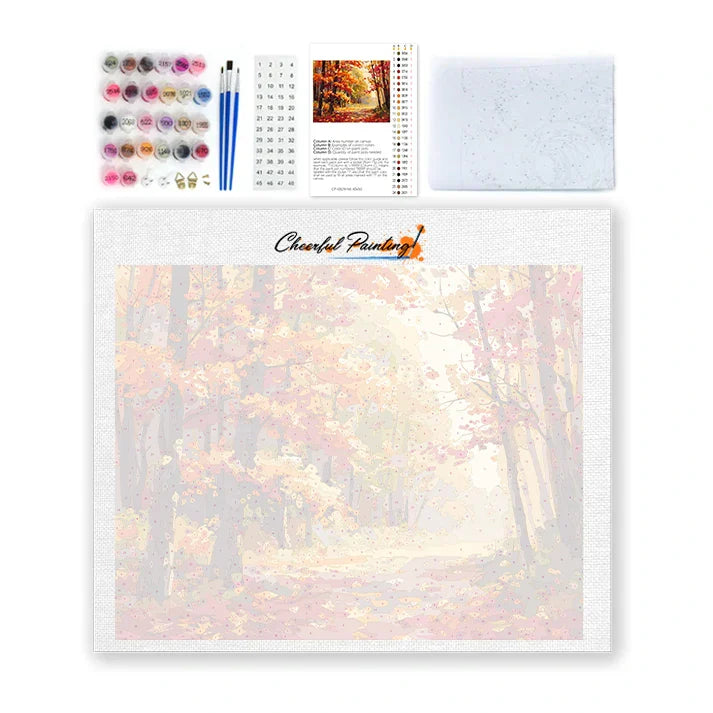Sentiero autunnale - Dipingere con i Numeri