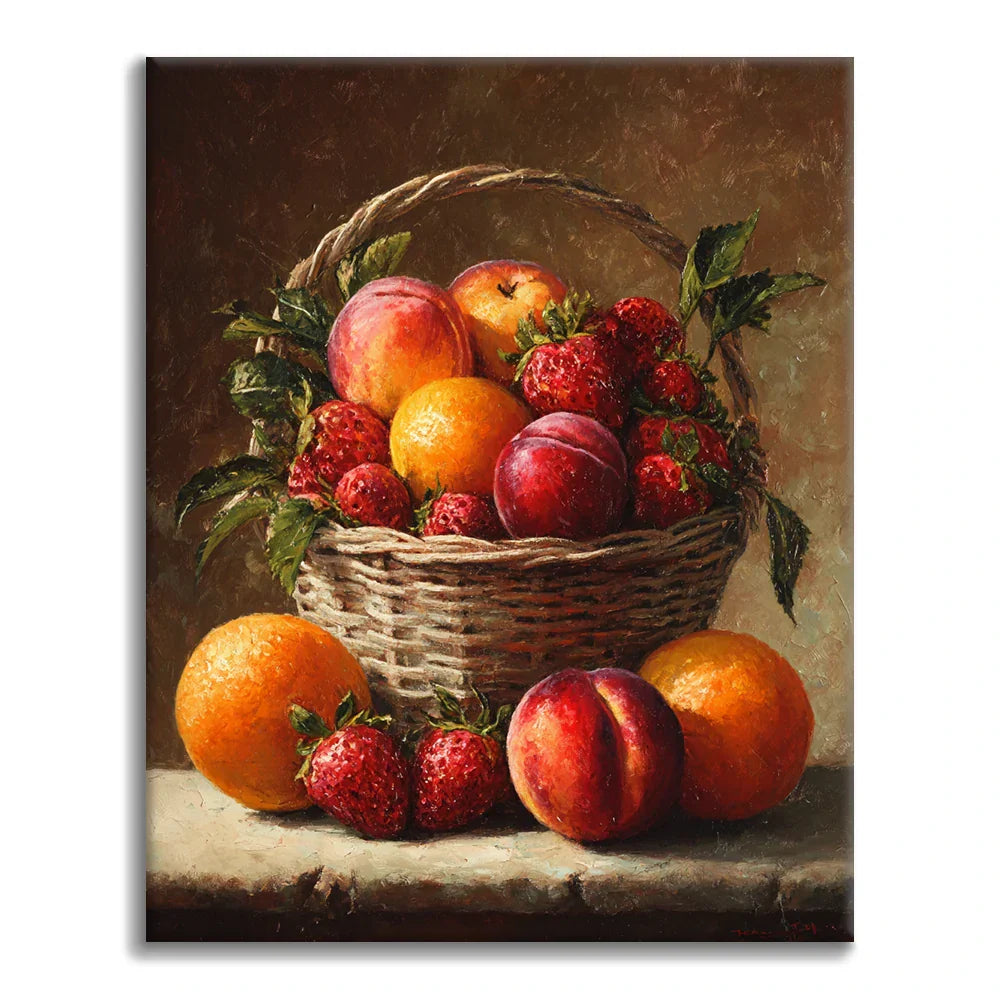 Cesto di frutta - Dipingere con i Numeri