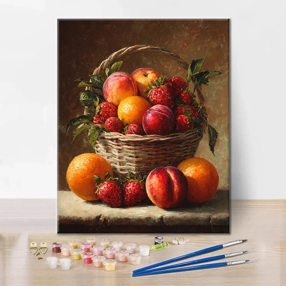 Cesto di frutta - Dipingere con i Numeri