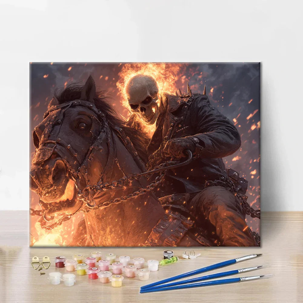 Cavaliere fantasma - Dipingere con i Numeri