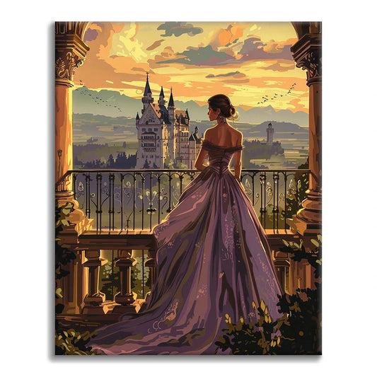 Principessa al castello - Dipingere con i Numeri