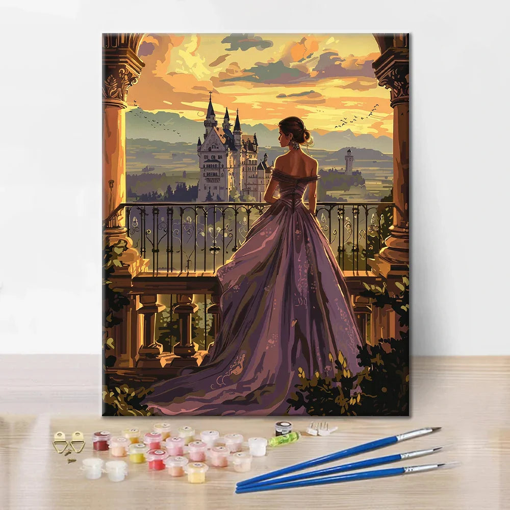 Principessa al castello - Dipingere con i Numeri