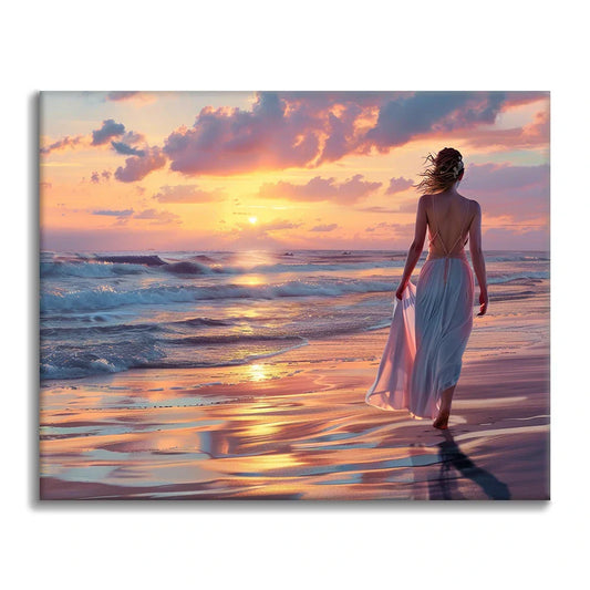 Passeggiata al tramonto - Dipingere con i Numeri