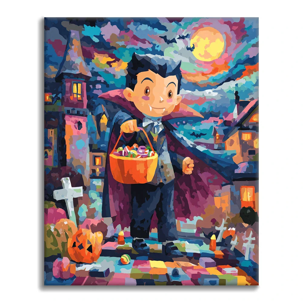 Bambino vampiro - Dipingere con i Numeri