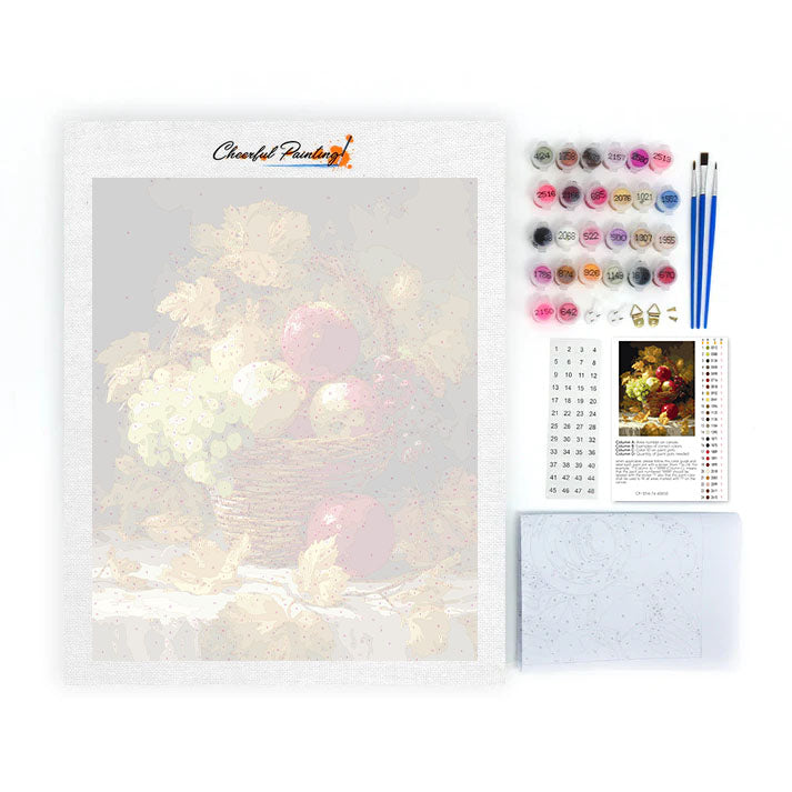Cesto di frutta autunnale - Dipingere con i Numeri