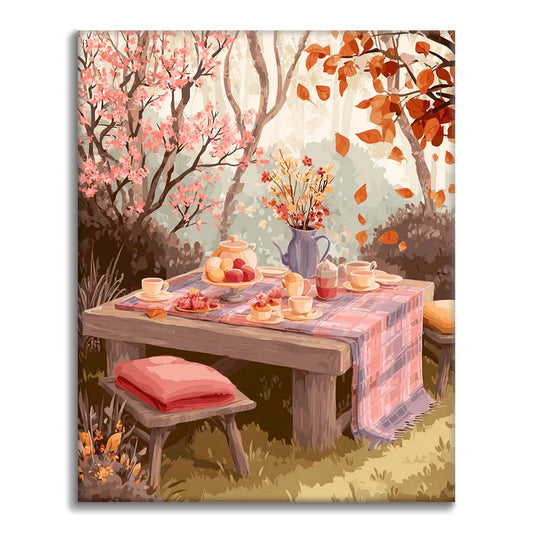 Festa del tè autunnale - Dipingere con i Numeri