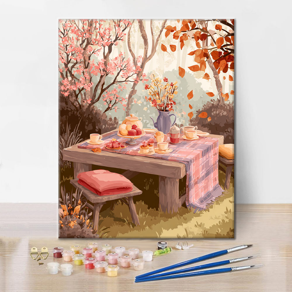 Festa del tè autunnale - Dipingere con i Numeri