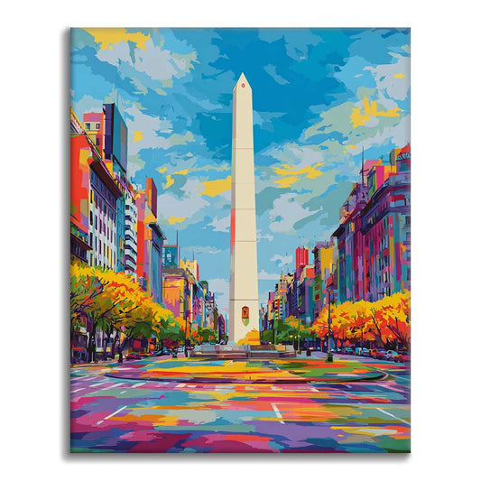 Obelisco di Buenos Aires - Dipingere con i Numeri
