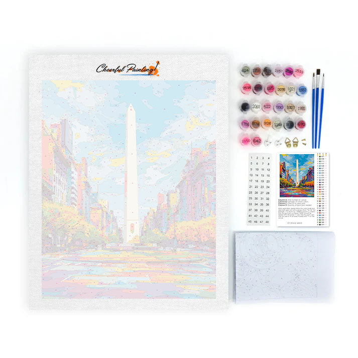Obelisco di Buenos Aires - Dipingere con i Numeri