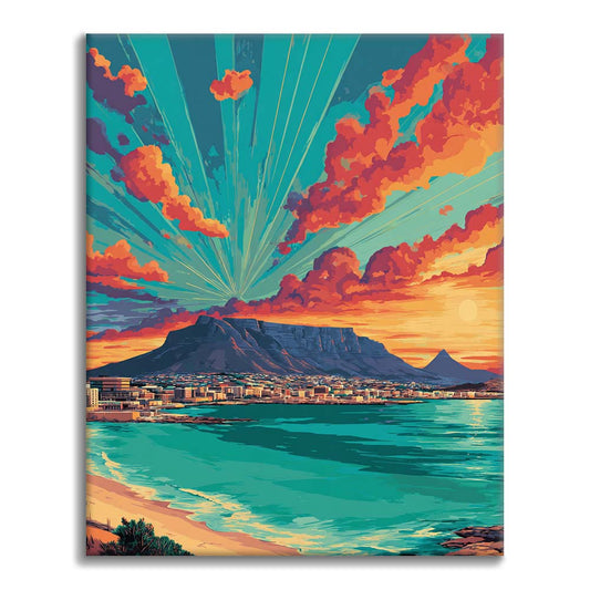 Tramonto a Città del Capo - Dipingere con i Numeri