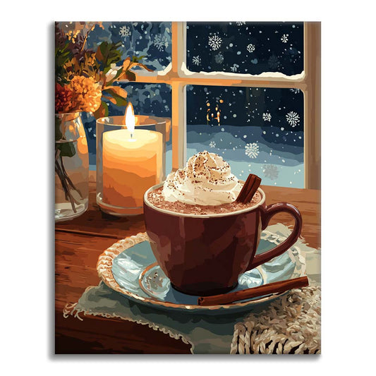 Cioccolata calda per le feste - Dipingere con i Numeri