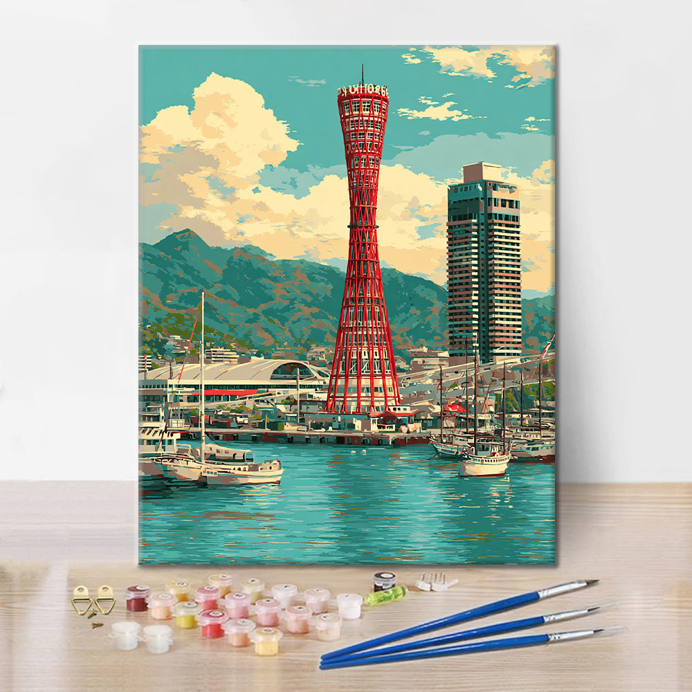 Torre del porto di Kobe - Dipingere con i Numeri