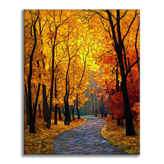 Mosaico Autunno Avenue - Dipingere con i Numeri