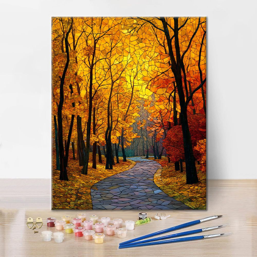 Mosaico Autunno Avenue - Dipingere con i Numeri
