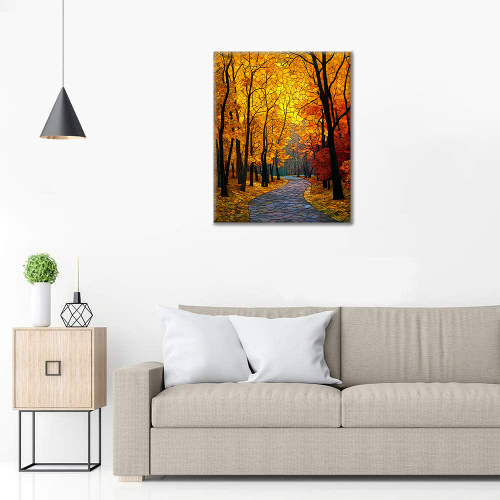 Mosaico Autunno Avenue - Dipingere con i Numeri