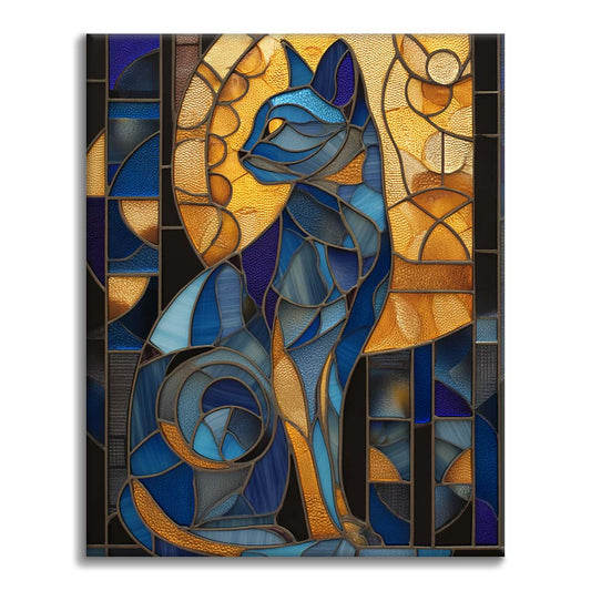 Gatto egiziano a mosaico - Dipingere con i Numeri