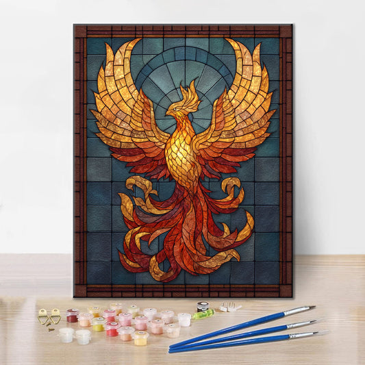 Mosaico Phoenix Rebirth - Dipingere con i Numeri