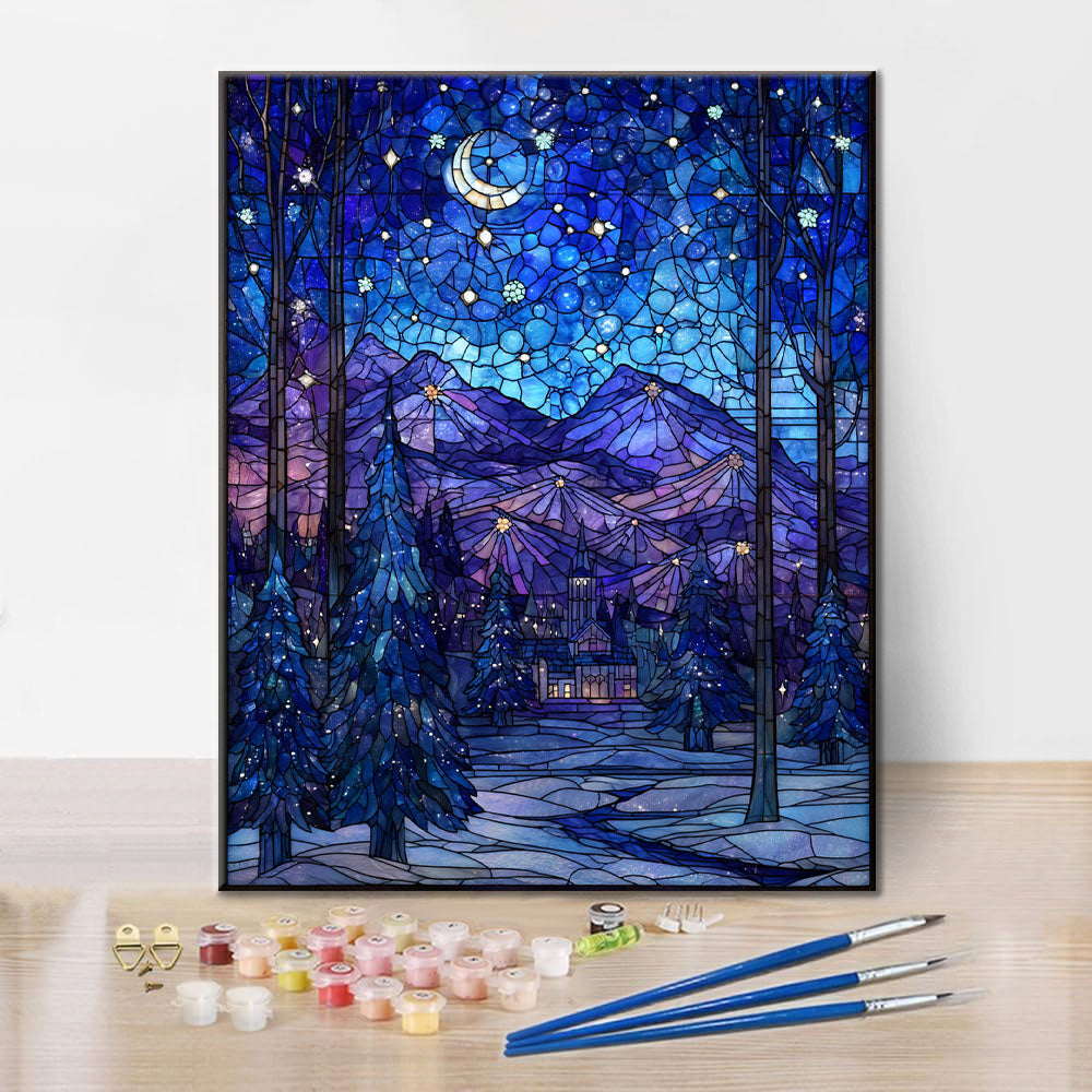 Mosaico Notte Stellata - Dipingere con i Numeri