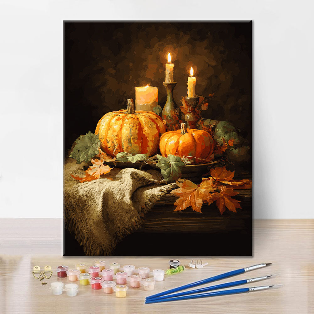 Cena di zucca - Dipingere con i Numeri