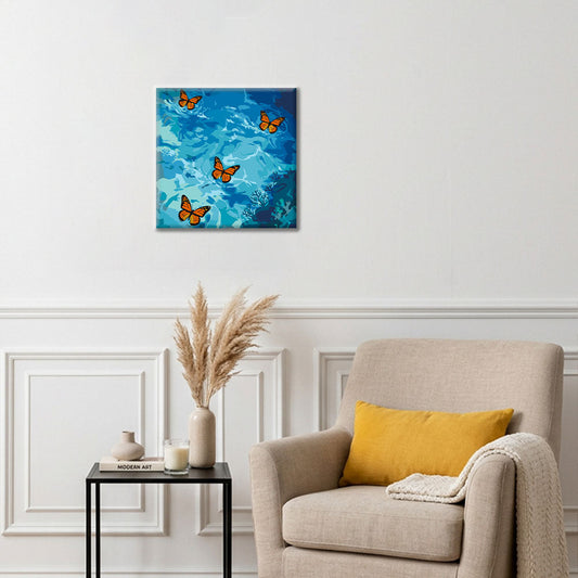 Volo Ceruleo - Mini Pittura per numeri