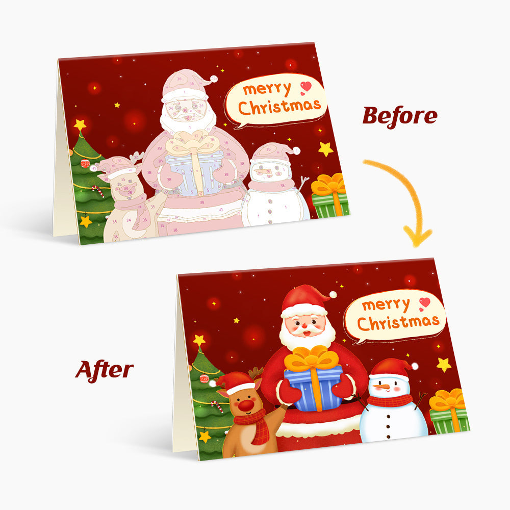 Biglietto di Natale I - Dipingere con i Numeri